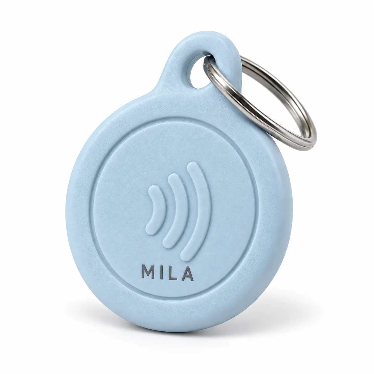 Vizuelni koncept NFC priveska sa imenom MILA